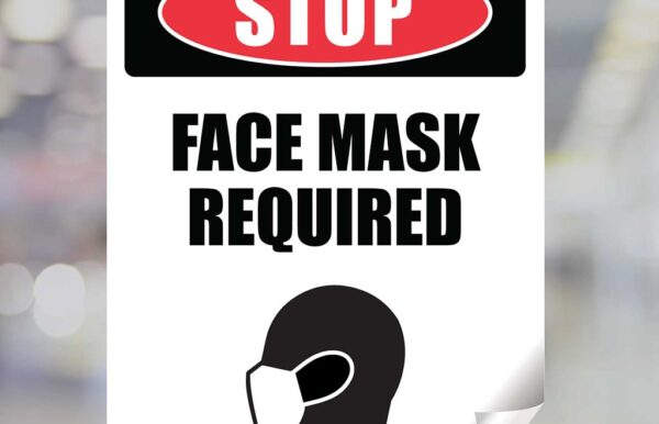Face Mask Window Clings